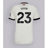 Pánský Fotbalový dres Manchester United Luke Shaw #23 2024-25 Třetí Krátký Rukáv